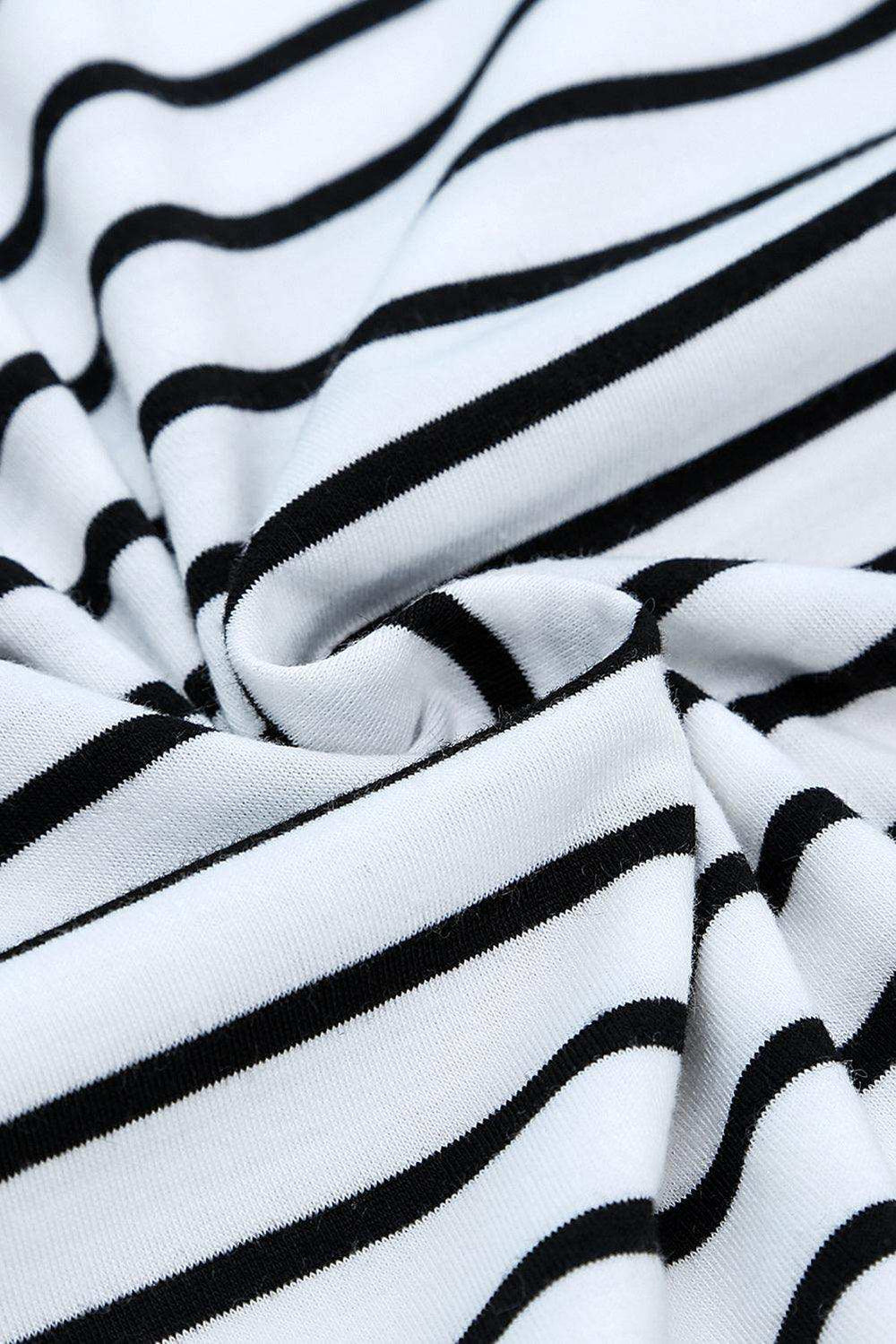 Striped Drawstring Waist Wide Leg Pants - Trendsi - Flyclothing LLC