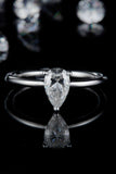 1 Carat Moissanite 925 Sterling Silver Solitaire Ring - Trendsi - Flyclothing LLC
