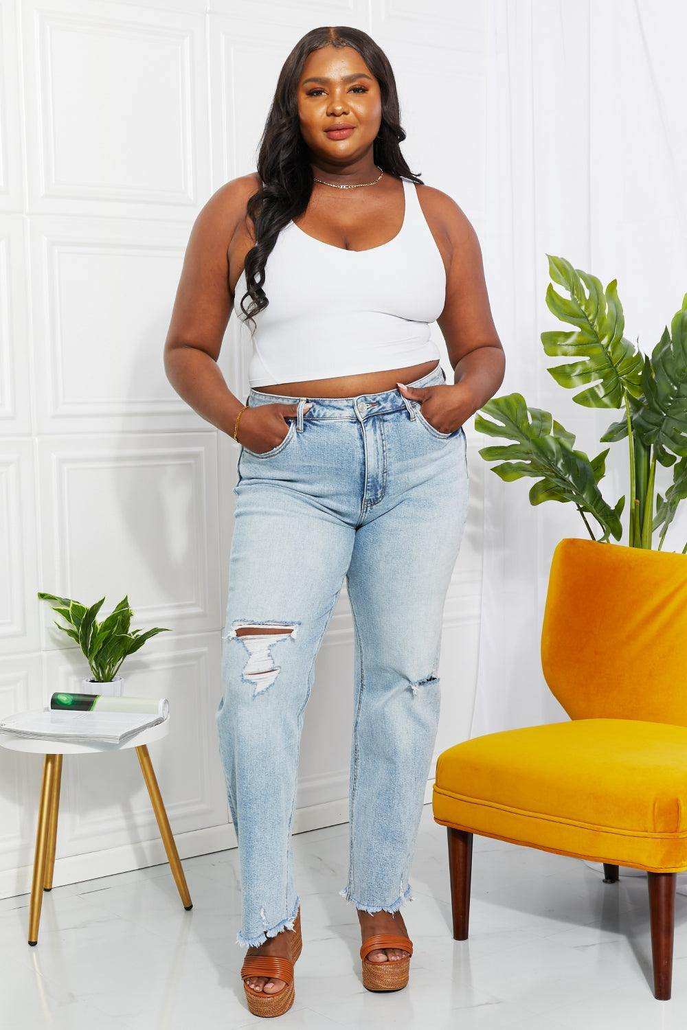 Vervet by Flying Monkey Full Size Allie 90's Dad Jean - Trendsi - Flyclothing LLC