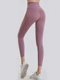 Wide Waistband Sports Leggings - Trendsi - Flyclothing LLC