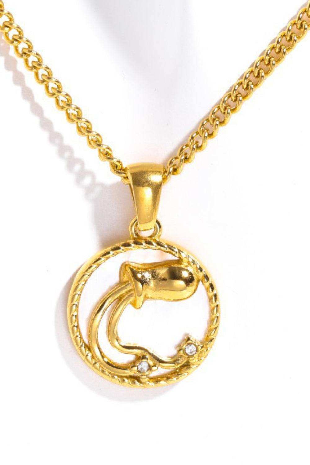Constellation Pendant Stainless Steel Necklace - Trendsi - Flyclothing LLC