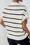 Striped Round Neck Sweater Vest - Trendsi - Flyclothing LLC