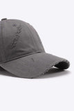 Distressed Adjustable Baseball Cap - Trendsi - Flyclothing LLC