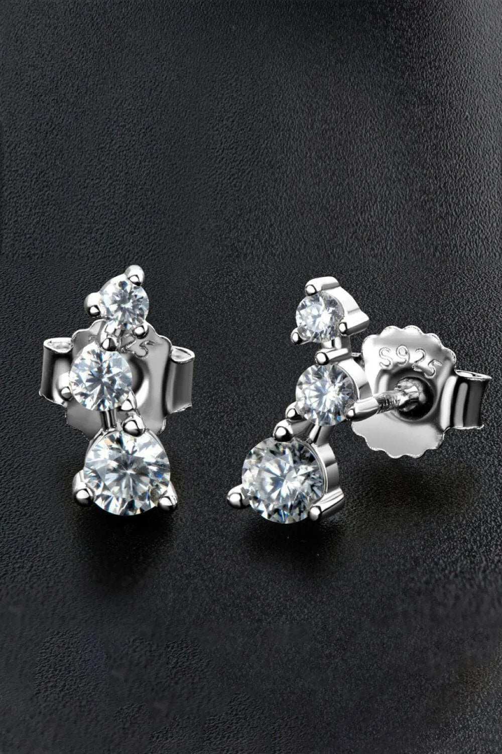 Your Way Moissanite Stud Earrings - Trendsi - Flyclothing LLC