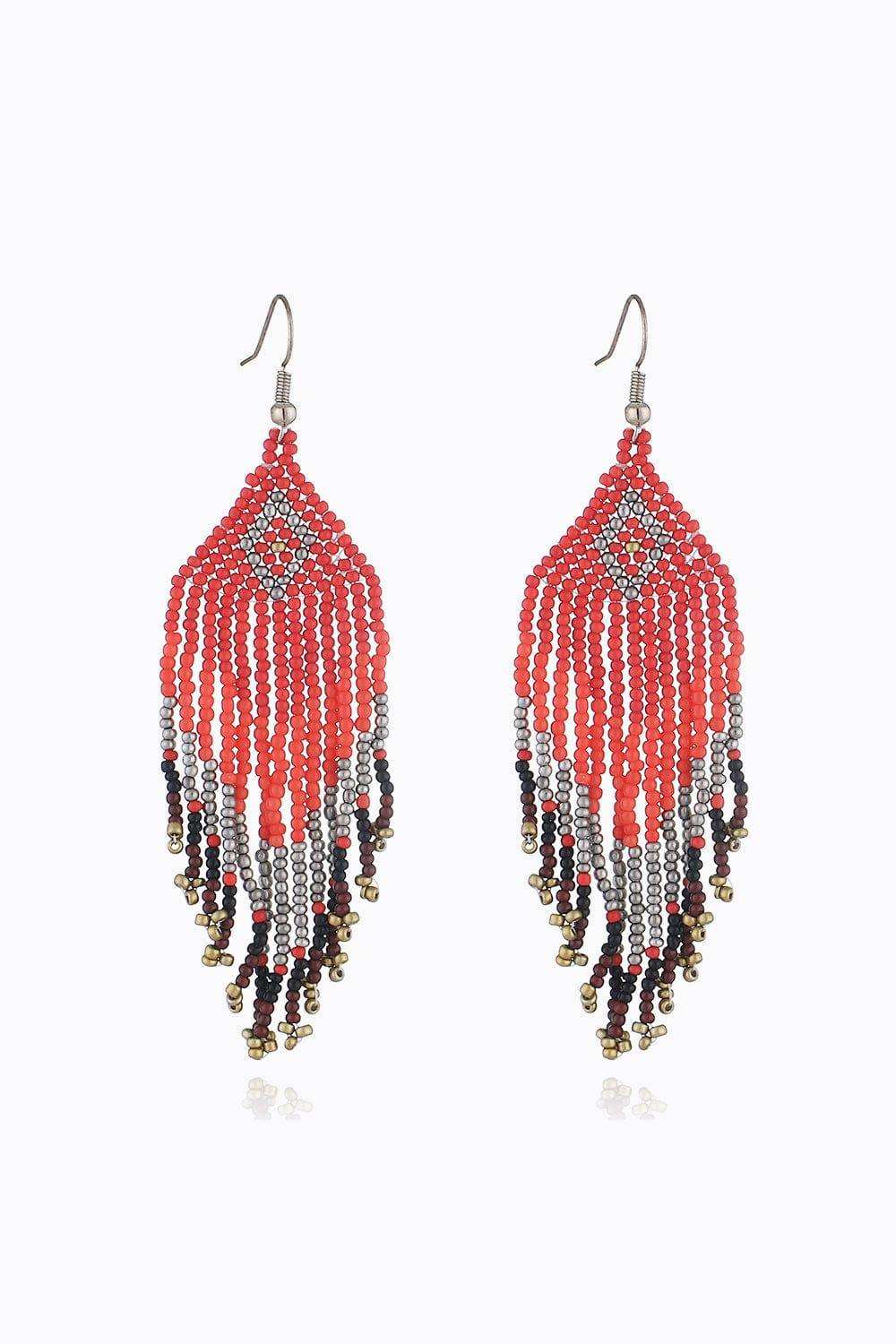 Beaded Dangle Earrings - Trendsi - Flyclothing LLC