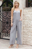 Scoop Neck Wide Leg Jumpsuit with Pockets - Trendsi - Flyclothing LLC
