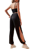 Cropped Cami and Side Split Joggers Set - Trendsi - Flyclothing LLC