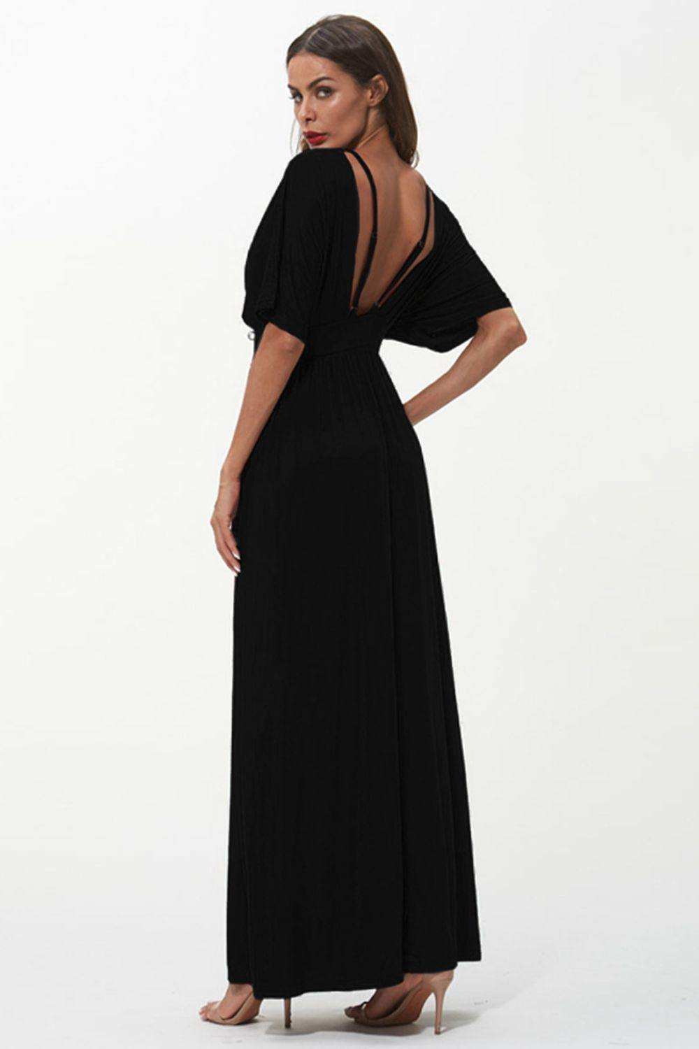 Strappy Neck Maxi Dress - Trendsi - Flyclothing LLC