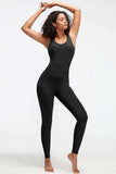 Crisscross Wide Strap Active Jumpsuit - Trendsi - Flyclothing LLC