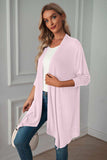 Open Front Long Sleeve Cardigan - Trendsi - Flyclothing LLC
