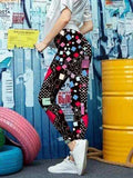 Printed High Waist Skinny Leggings - Trendsi - Flyclothing LLC