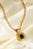 18K Gold Plated Inlaid Rhinestone Pendant Necklace - Trendsi - Flyclothing LLC