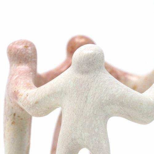 Natural Soapstone Circle of Friends Sculpture - Smolart - Flyclothing LLC