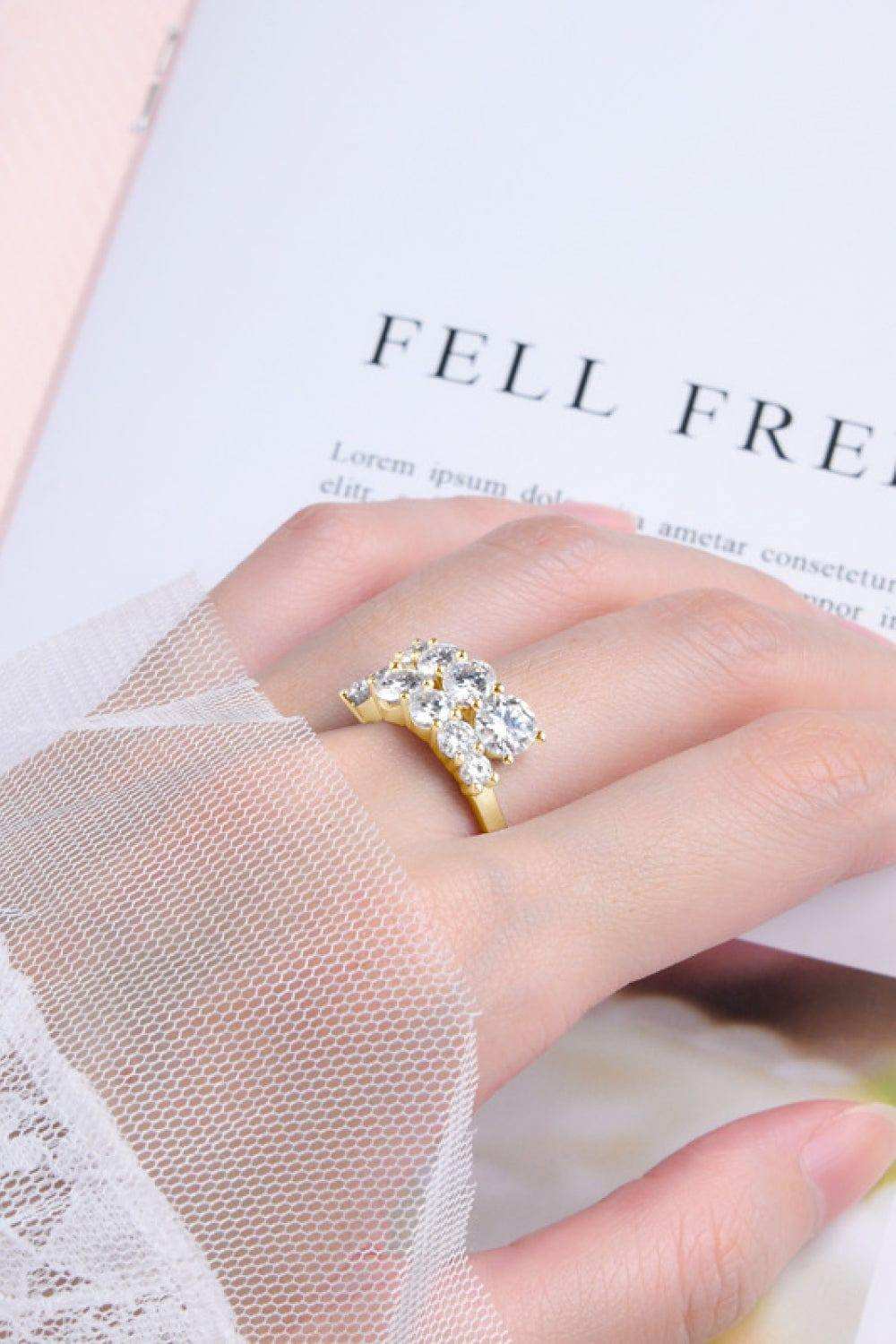 Moissanite 925 Sterling Silver Ring - Trendsi - Flyclothing LLC