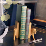 Carved Wood Lion Book Ends, Set of 2 - Jedando - Flyclothing LLC