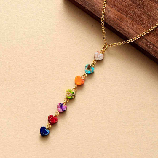 Heart Shape Natural Stone Necklace - Trendsi - Flyclothing LLC