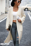 Dropped Shoulder Long Sleeve Cardigan with Pocket - Trendsi - Flyclothing LLC