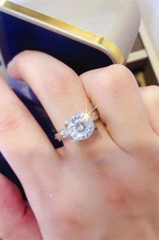 2 Carat Moissanite 925 Sterling Silver Ring - Trendsi - Flyclothing LLC