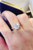 2 Carat Moissanite 925 Sterling Silver Ring - Trendsi - Flyclothing LLC