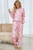 Tie-Dye Long Sleeve Top and Drawstring Joggers Lounge Set - Trendsi - Flyclothing LLC