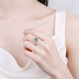 3 Carat Moissanite 925 Sterling Silver Ring - Trendsi - Flyclothing LLC