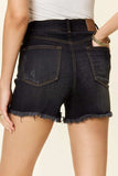 Judy Blue Full Size Tummy Control Fray Hem Shorts - Trendsi - Flyclothing LLC