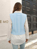Urban Style V-Neck Sweater Vest - Trendsi - Flyclothing LLC