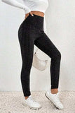 Ribbed High Waist Leggings - Trendsi - Flyclothing LLC