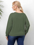Plus Size Twisted Drop Shoulder T-Shirt - Trendsi - Flyclothing LLC