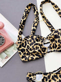 Leopard Ring Detail Bikini Set - Trendsi - Flyclothing LLC
