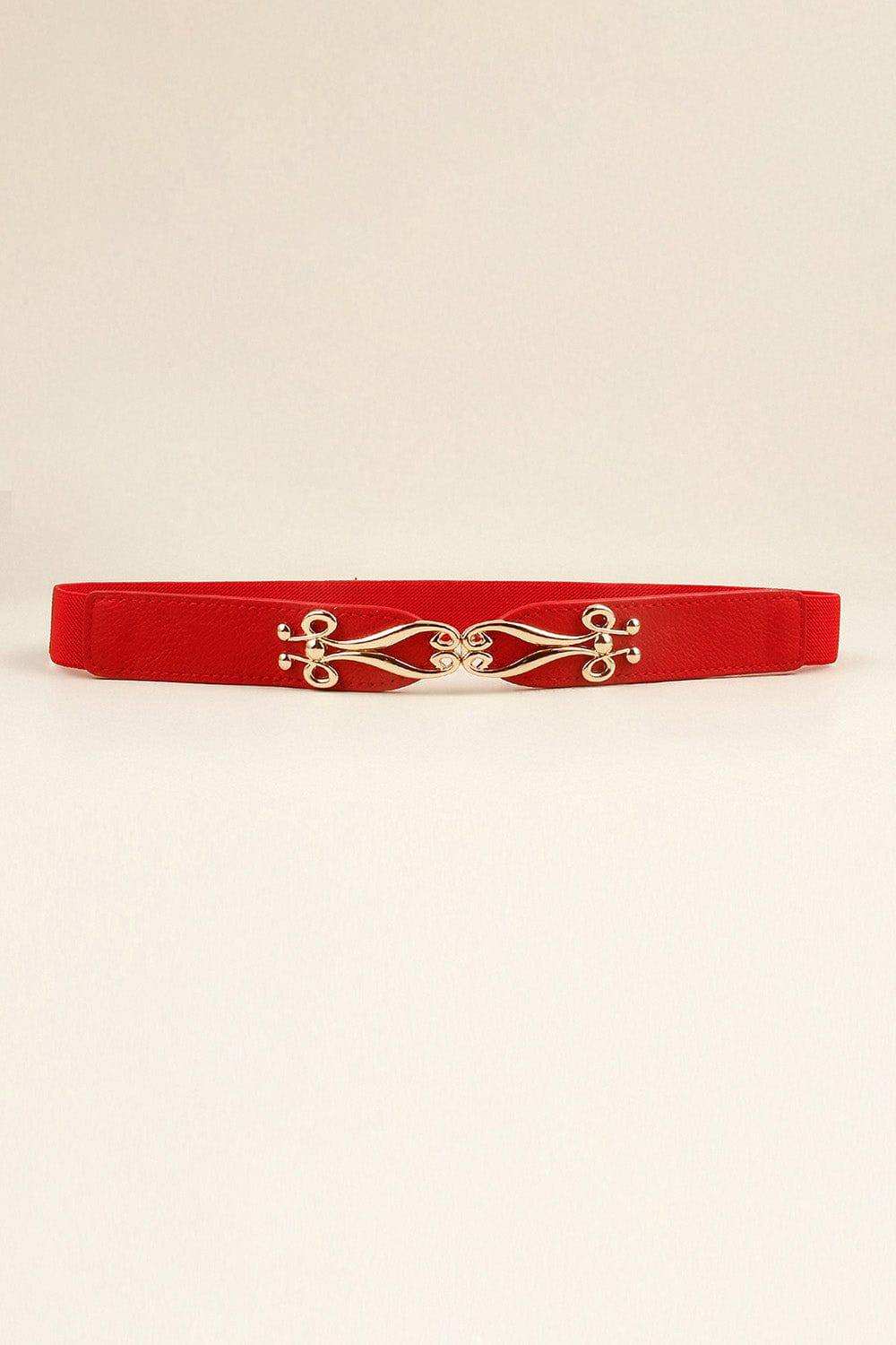 Alloy Buckle Elastic Belt - Trendsi - Flyclothing LLC