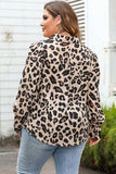 Plus Size Printed Long Sleeve Shirt - Trendsi - Flyclothing LLC