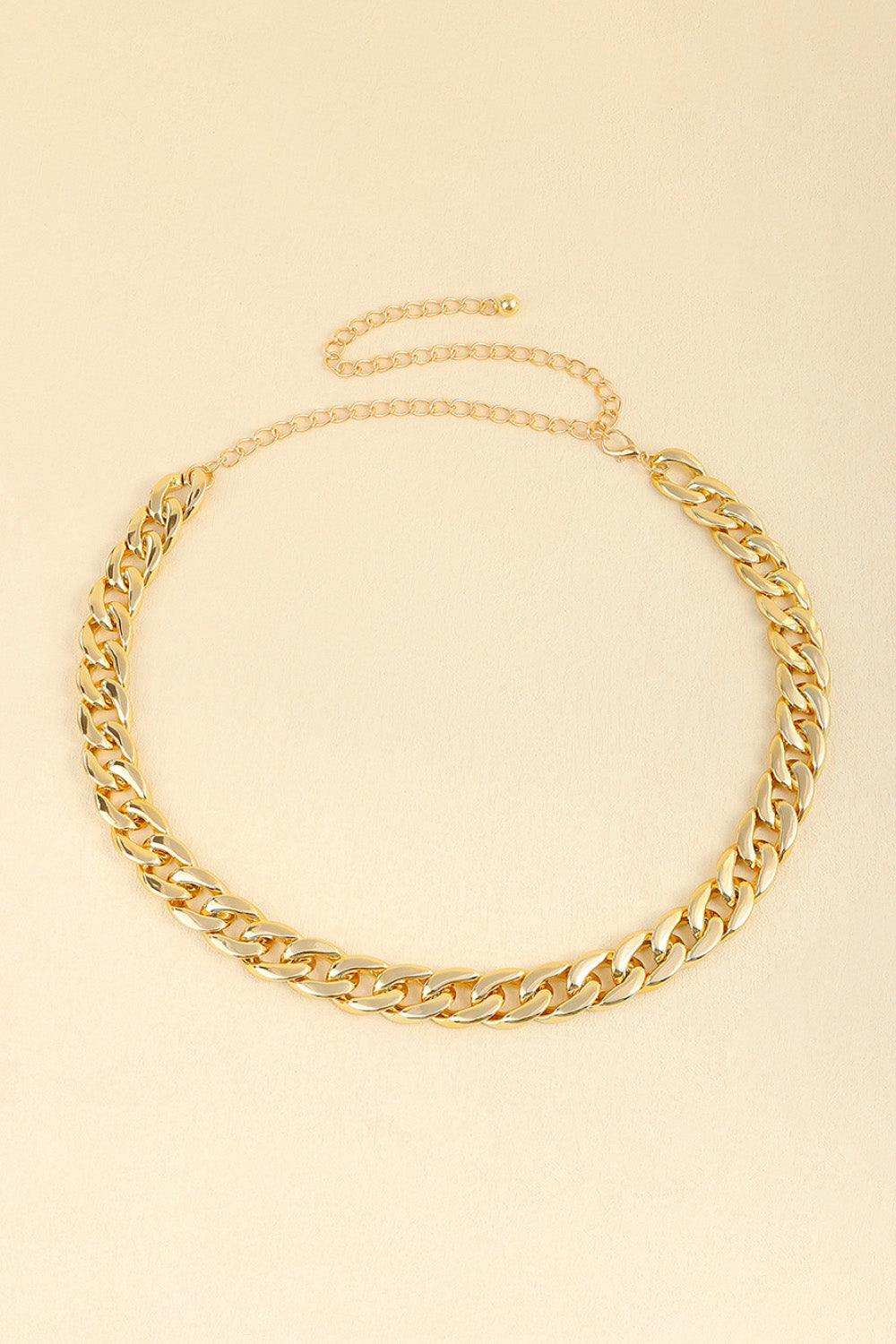 Adjustable Curb Chain Belt - Trendsi - Flyclothing LLC