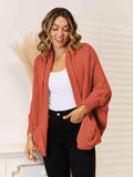 Open Front Cardigan with Pockets - Trendsi - Flyclothing LLC