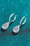 Moissanite Teardrop Earrings - Trendsi - Flyclothing LLC