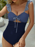 Cutout Ruffled Spaghetti Strap One-Piece Swimwear - Trendsi - Flyclothing LLC