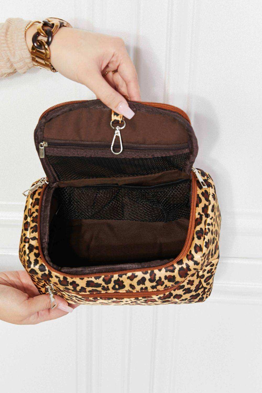 Printed Makeup Bag with Strap - Trendsi - Flyclothing LLC