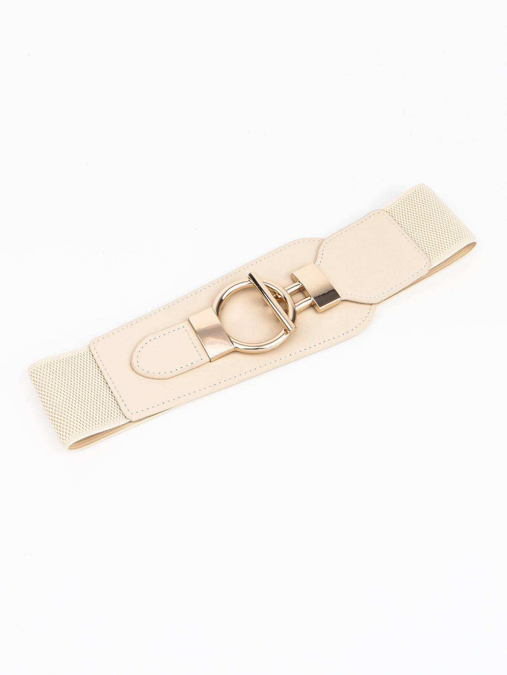 PU Elastic Wide Belt with Alloy Buckle - Trendsi - Flyclothing LLC