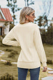 Square Neck Long Sleeve Blouse - Trendsi - Flyclothing LLC
