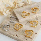 18K Gold-Plated Irregular Open Ring - Trendsi - Flyclothing LLC