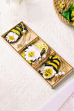 3-Pack Bee Wood Gnome Ornaments - Trendsi - Flyclothing LLC