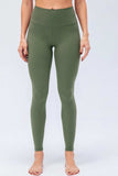 Wide Waistband Slim Fit Active Leggings - Trendsi - Flyclothing LLC