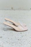 DDK Make Myself Clear Mule Block Heels - Trendsi - Flyclothing LLC