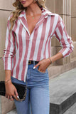 Striped Long Sleeve Shirt - Trendsi - Flyclothing LLC
