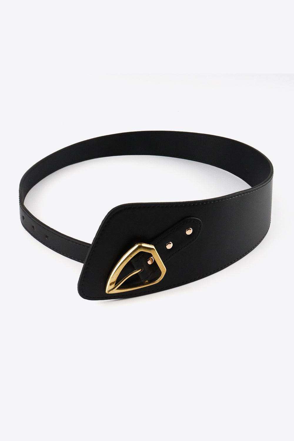 Irregular PU Leather Belt - Trendsi - Flyclothing LLC
