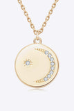 Moissanite Round Pendant Necklace - Trendsi - Flyclothing LLC