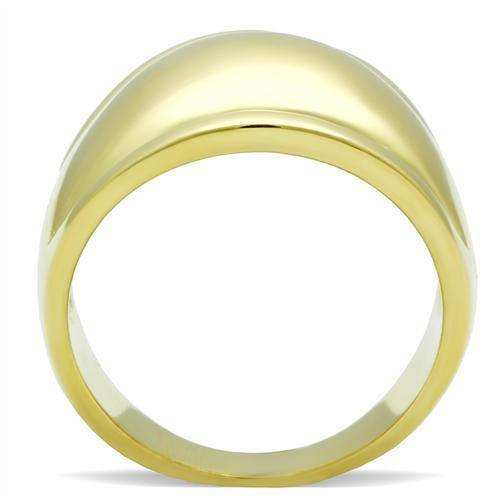 Alamode IP Gold(Ion Plating) Brass Ring with No Stone - Alamode - Flyclothing LLC