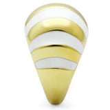 Alamode IP Gold(Ion Plating) Brass Ring with No Stone - Alamode - Flyclothing LLC