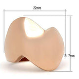 Alamode IP Rose Gold(Ion Plating) Brass Ring with No Stone - Alamode - Flyclothing LLC