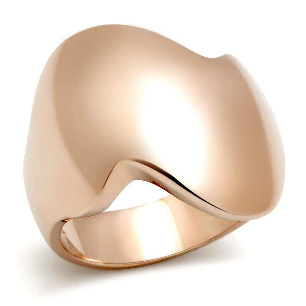 Alamode IP Rose Gold(Ion Plating) Brass Ring with No Stone - Alamode - Flyclothing LLC
